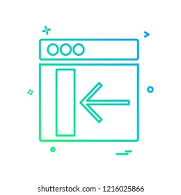 Web layouts icon design vector