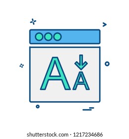 Web layouts icon design vector