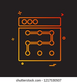 Web layouts icon design vector