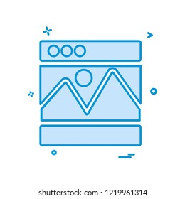 Web layouts icon design vector