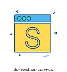 Web layouts icon design vector