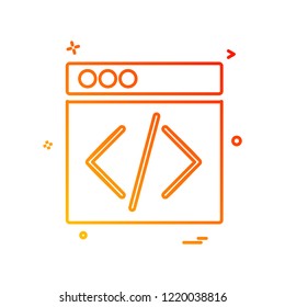 Web layouts icon design vector