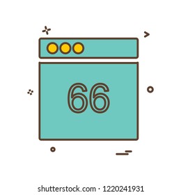 Web layouts icon design vector