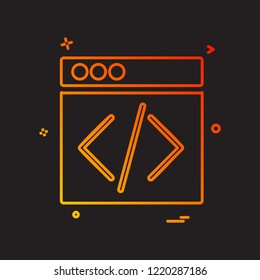 Web layouts icon design vector