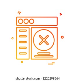 Web layouts icon design vector