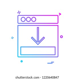 Web layouts icon design vector