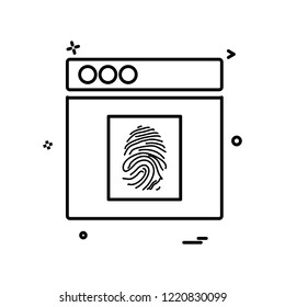 Web layouts icon design vector