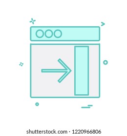 Web layouts icon design vector