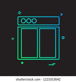 Web layouts icon design vector