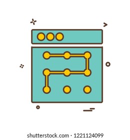 Web layouts icon design vector