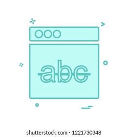 Web layouts icon design vector