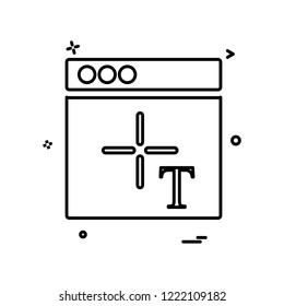 Web layouts icon design vector