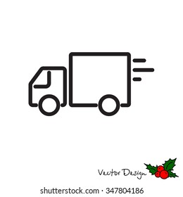 Web line icon.?? Delivery, truck