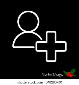 Web line icon. Add to Contacts