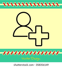 Web line icon. Add to Contacts