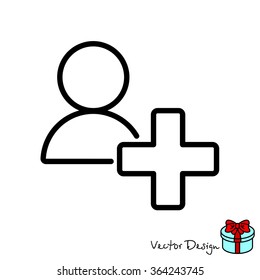 Web line icon. Add to Contacts