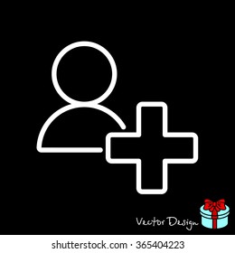 Web line icon. Add to Contacts