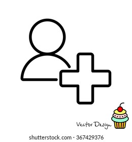 Web line icon. Add to Contacts