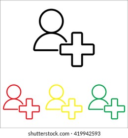 Web line icon. Add to Contacts
