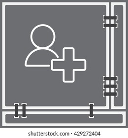 Web line icon. Add to Contacts