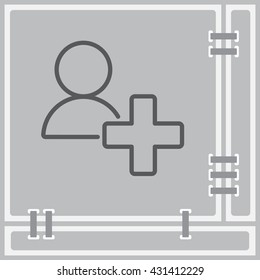 Web line icon. Add to Contacts