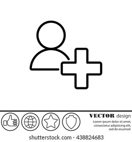 Web line icon. Add to Contacts