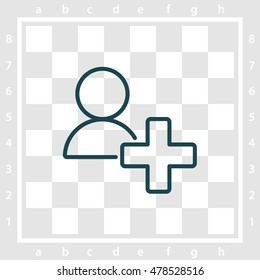 Web line icon. Add to Contacts