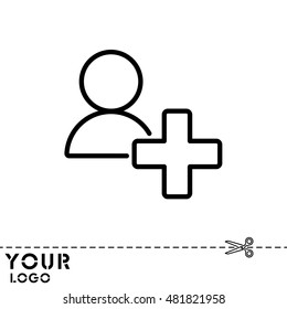 Web line icon. Add to Contacts