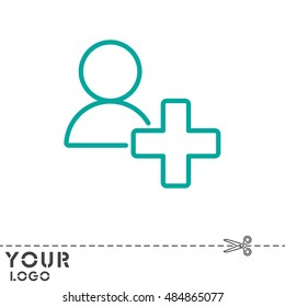 Web line icon. Add to Contacts