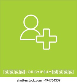 Web line icon. Add to Contacts