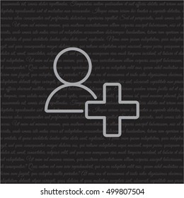Web line icon. Add to Contacts
