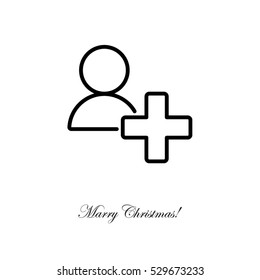Web line icon. Add to Contacts