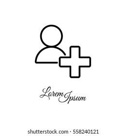 Web line icon. Add to Contacts