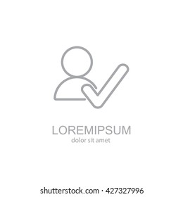 Web line icon. Added to contacts