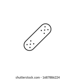 Web line icon. Adhesive plaster on white background.
