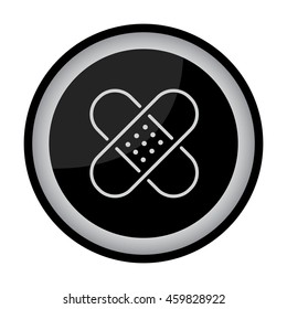 Web line icon. Adhesive plaster
