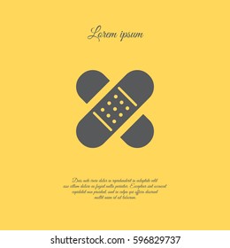Web line icon. Adhesive plaster