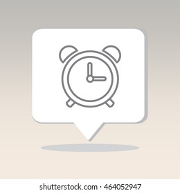 Web line icon. Alarm clock