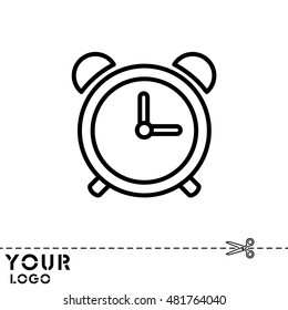 Web line icon. Alarm clock