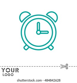 Web line icon. Alarm clock