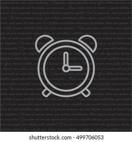 Web line icon. Alarm clock