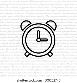 Web line icon. Alarm clock