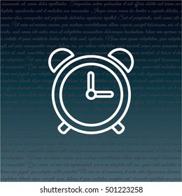 Web line icon. Alarm clock