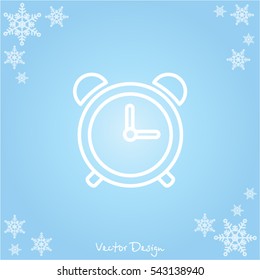 Web line icon. Alarm clock