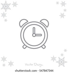 Web line icon. Alarm clock