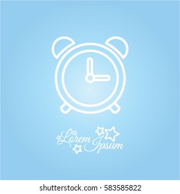 Web line icon. Alarm clock