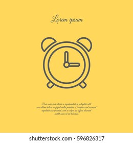 Web line icon. Alarm clock