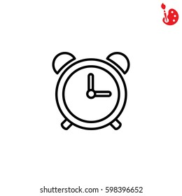 Web line icon. Alarm clock
