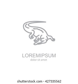 Web line icon. Alligator, crocodile; wild animals