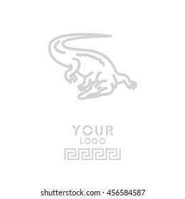 Web line icon. Alligator, crocodile; wild animals